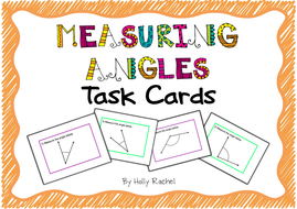 Measuring Angles Activity Cards | Teaching Resources