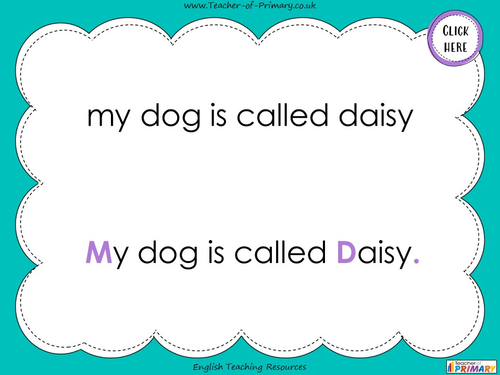 Capital Letters for Names | Teaching Resources