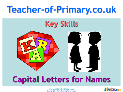Capital Letters For Names PowerPoint Teaching Resource By Teacher of 