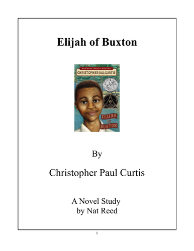 Elijah of Buxton - (Reed Novel Studies) | Teaching Resources