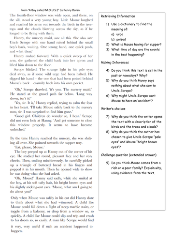 Printables Comprehension Worksheets For Grade 5 reading comprehension year 5 6 by klbgreen teaching resources tes