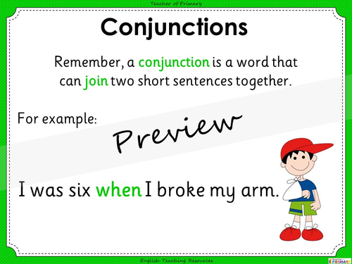 Conjunctions - Year 3 and 4 | Teaching Resources