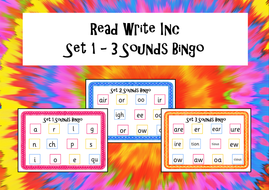Phonics Read Write Inc Set 1 to 3 - Sound Bingo Boards by FunkyPhonics ...