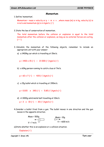 Physics: Momentum