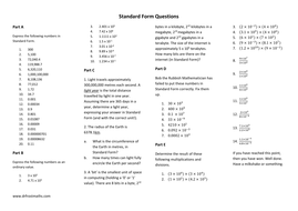 Standard Form | Teaching Resources