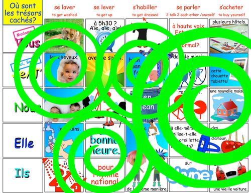 Où sont les trésors cachés? (Les verbes PRONOMINAUX)