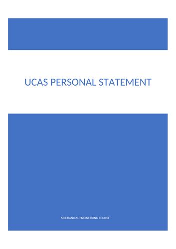veterinary ucas personal statement