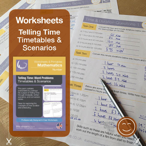 Telling Time | Worksheets/Printables | Word Problems, Timetables and ...