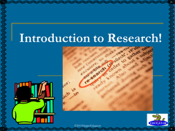 slide introduction to research