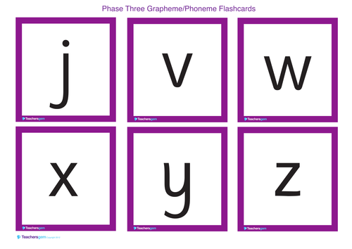 phonics flashcards teaching resources