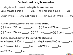 Measurement and Decimal Notation - Year 4 | Teaching Resources