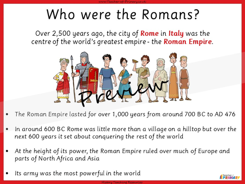 Introducing The Romans Ks2 Teaching Resources 