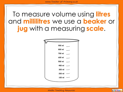 Measuring Capacity Using Standard Units - Year 1 | Teaching Resources