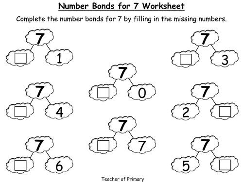 number bonds the story of 7 animated powerpoint