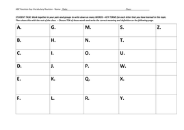 abc revision grid by bowerja teaching resources