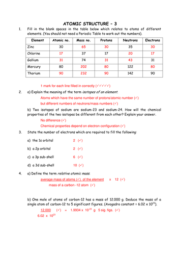 Printables Atomic Structure Worksheet basic atomic structure worksheet syndeomedia
