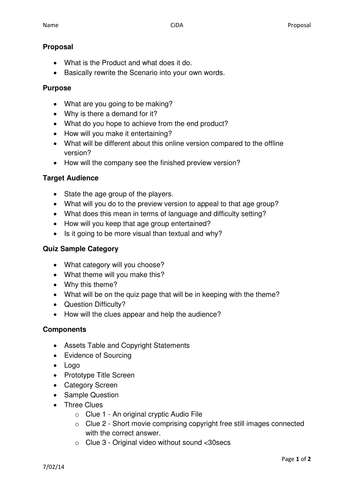 CiDA - DA202SPB - Unit 02 - Clueless - 2015 Scenario | Teaching Resources