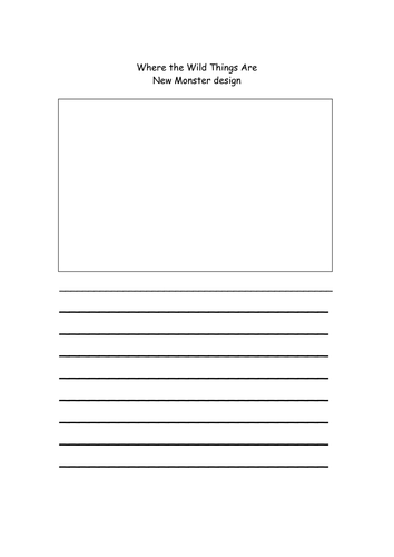 Where The Wild Things Are Resource Pack | Teaching Resources