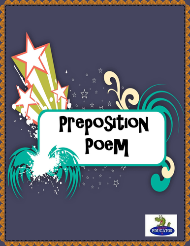 Preposition Poem | Teaching Resources