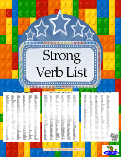 strong-verb-list-teaching-resources