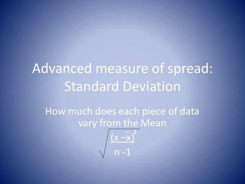 Standard deviation