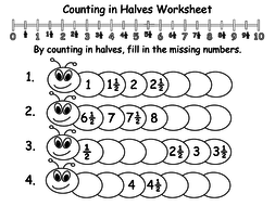 counting in fractions year 2 powerpoint and worksheets by teacher of primary teaching