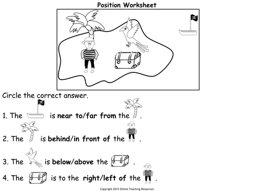 Near Far Worksheets Kindergarten Worksheets Central