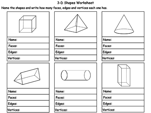 3-D Shapes - Year 2 | Teaching Resources