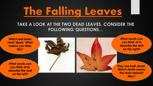 The Falling Leaves - Margaret Postgate Cole - Literary Heritage Poetry - Double Lesson