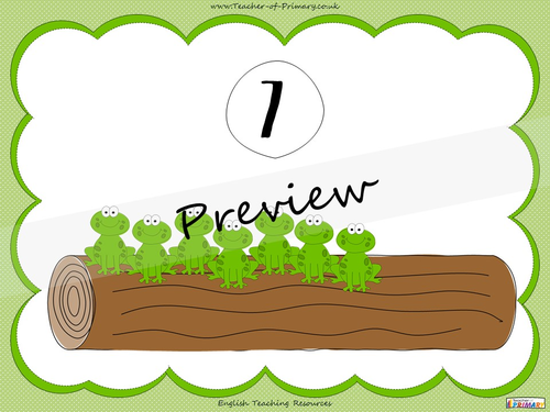 Counting Frogs on the Log - EYFS | Teaching Resources