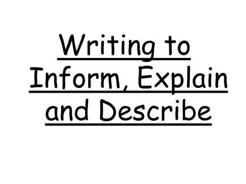 National 4 English - descriptive language CfE LIT 4-28a and LIT 4-29a