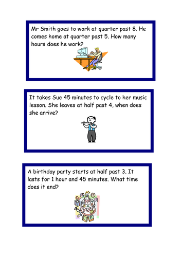 Time - Problem Solving | Teaching Resources