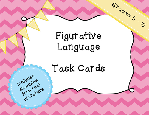 Figurative Language Task Cards Teaching Resources 8679