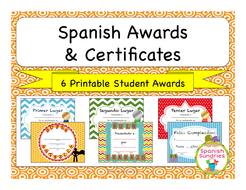 Spanish Awards & Certificates | Teaching Resources