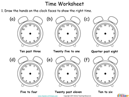 time year 2 powerpoint and worksheets by online
