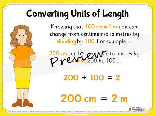 Converting and Comparing Units of Length - Year 4 | Teaching Resources