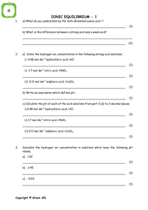 Chemistry: Acid, Bases and Buffers Collection for A Level Year 2 by ...