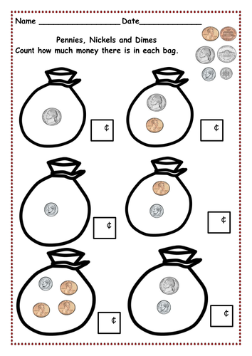 Counting money up to 10 cents and then 20 cents - Pennies, Pennies