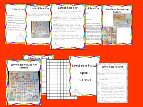 Multiplication and Array Map Project | Teaching Resources