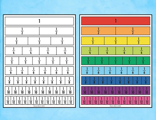 Printable Fraction Strips Pdf - Printable Word Searches