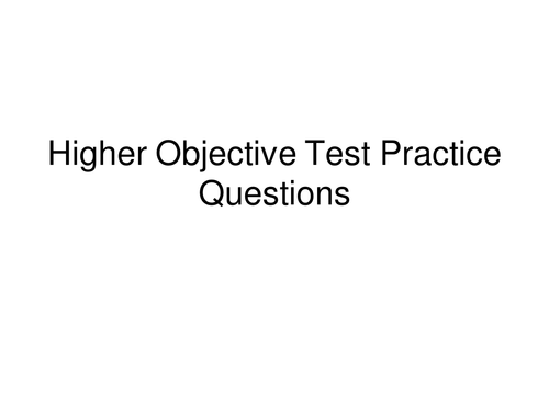Higher Mathematics Multiple Choice Exam Questions 212 slide Presentation - all topics