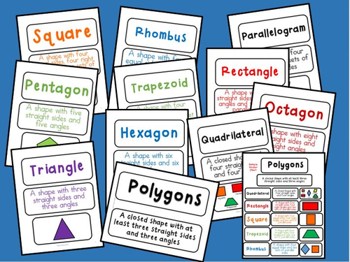 Shapes Anchor Chart Teaching Resources