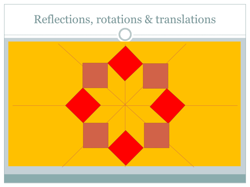 Reflections: moving shapes by corners 