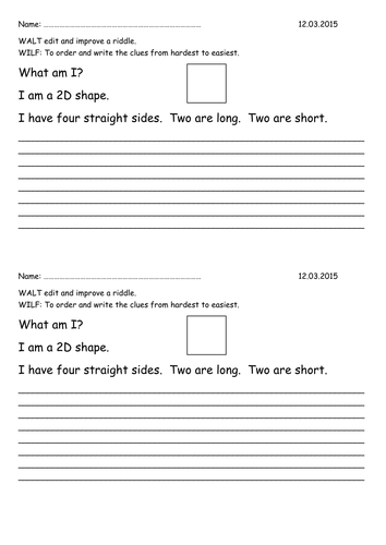 Riddles | Teaching Resources