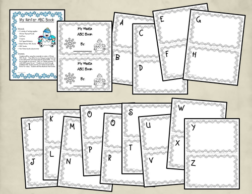 Winter ABC Book | Teaching Resources