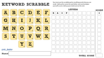 Scrabble tiles image