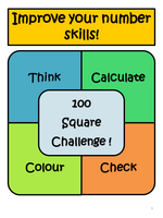 Square number (2 Unit 100 PowerPoint) ppt Microsoft  MB, missing addition Challenge.ppt work of