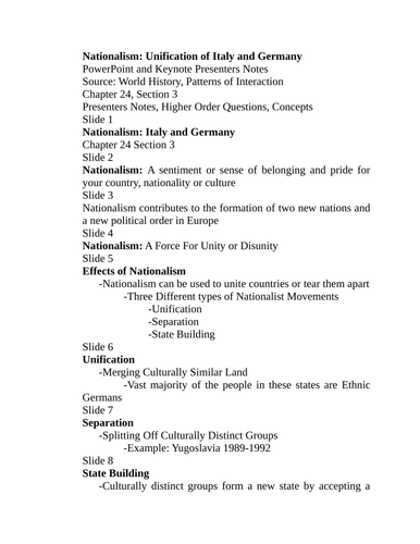 guided reading nationalism case study italy and germany