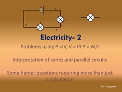 Electricity-2: circuits, calculations and some structured questions ...