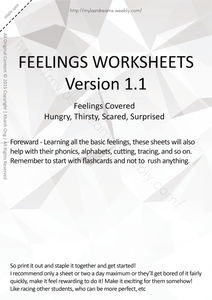 Worksheets weather pdf MLD worksheets Full for  Basic  Sized learners young   Feeling   A4 Set